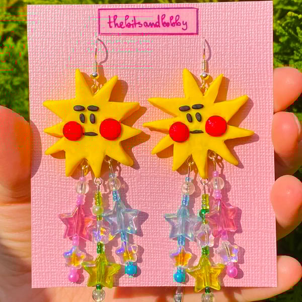 Clay Earrings - 'You're a Star!'