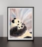 Pandas Art Print, Nursery Animal Decor for Wildlife Fans, Baby Shower Gift - Image 6
