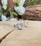 Handmade Silver Dewdrop Earrings - Image 1