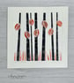 Unique Collograph Print with Collaged Leaves and Grasses - Autumn Jewels - Image 2