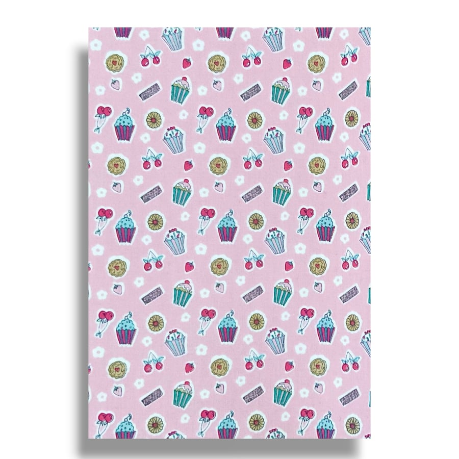 A4 Sheet of Fabric Backed Felt - Time for Tea