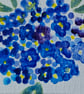 ACEO"Forget me not dots" original watercolour.