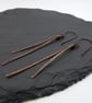 copper stick earrings - Image 2