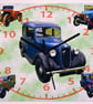 austin 7 wall hanging clock classic austin 7 cars - Image 1