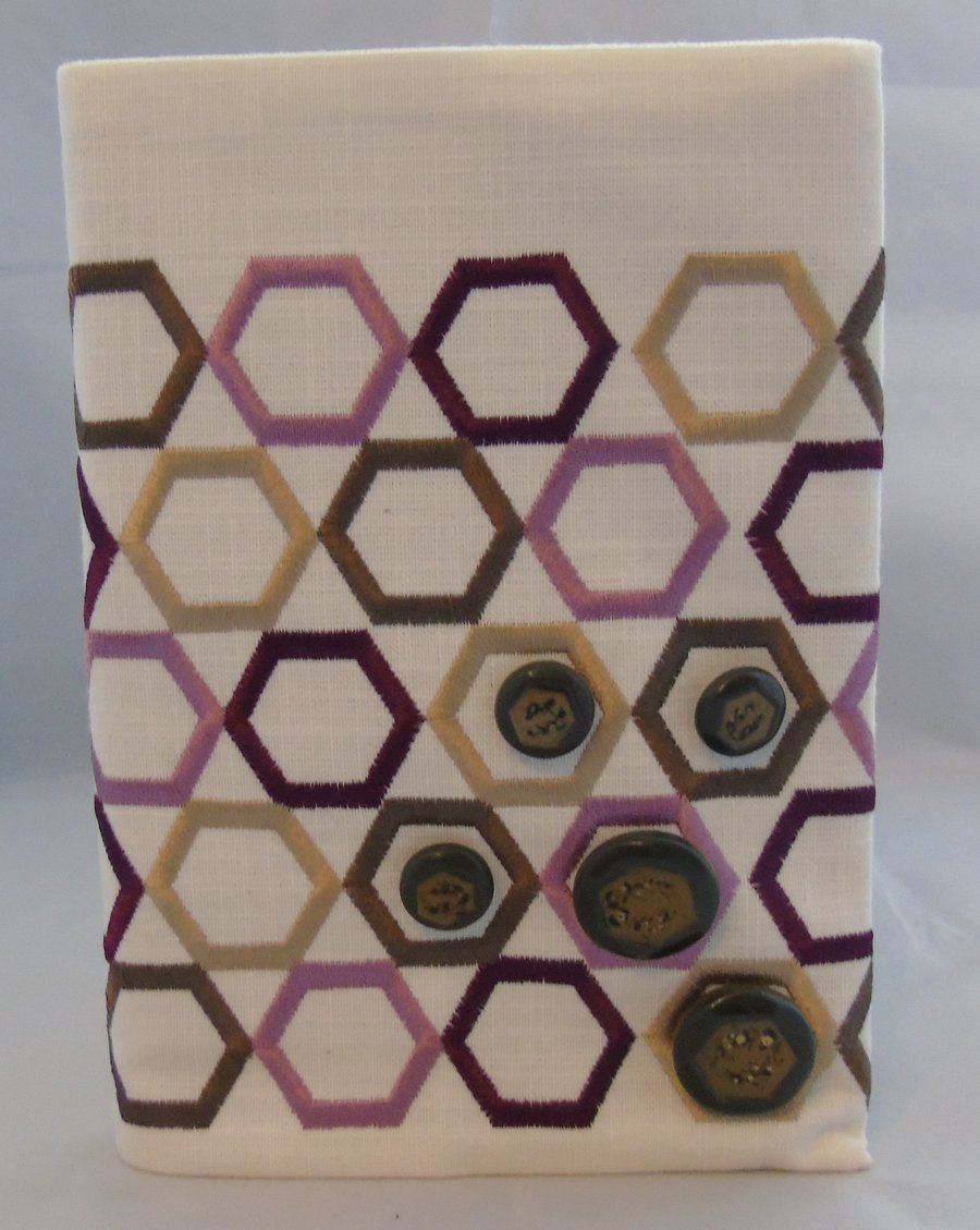 Hexagon Removable Journal or Notebook Cover