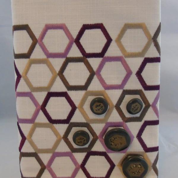 Hexagon Removable Journal or Notebook Cover
