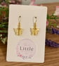 Yellow Butterfly Dangle Earrings, Acrylic Butterfly Charms, Handmade Jewellery  - Image 3