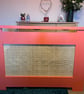 Painted Radiator with rattan panelling large  - Image 3