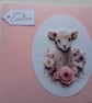 Easter card. Lamb. New Baby card. Ref 404 - Image 3