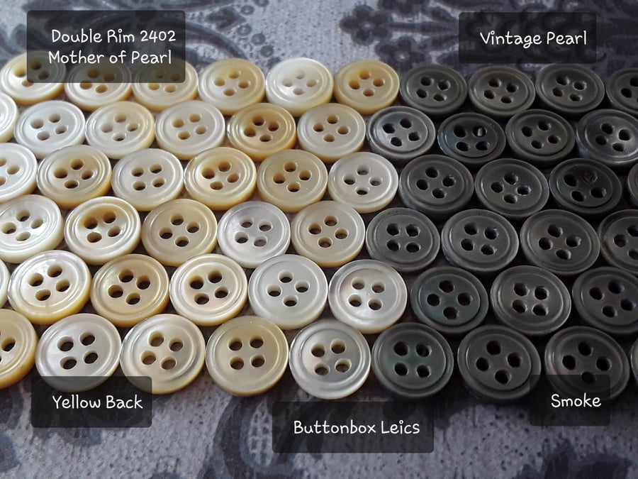 3 10" 14L 9mm MOP: Mother of Pearl YELLOW Back and SMOKE