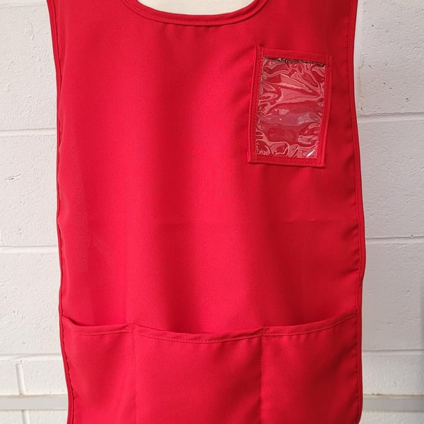 Red golf caddy bibs - Made in England. option to personalise
