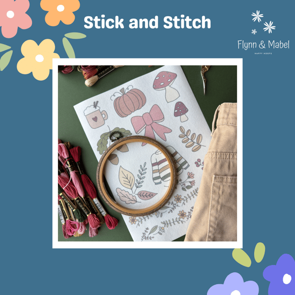 Stick and Stitch Autumn Embroidery Designs 