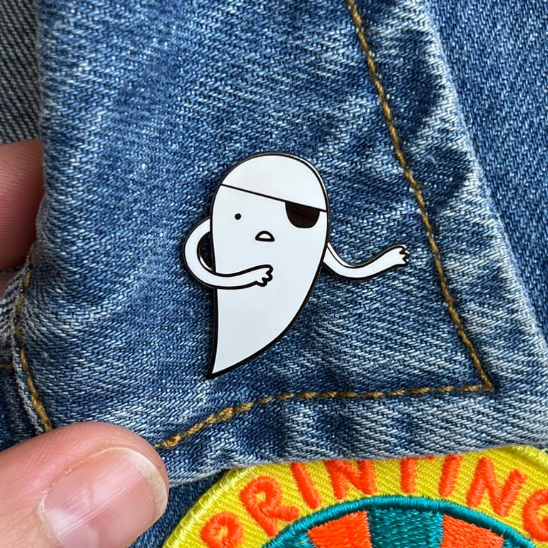 Pirate Ghost Enamel Pin Badge 