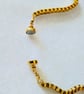 Fuchsia Stripe Agate Rectangle Pendant On Chunky Gold Plate 3mm Box Chain 17inch - Image 3