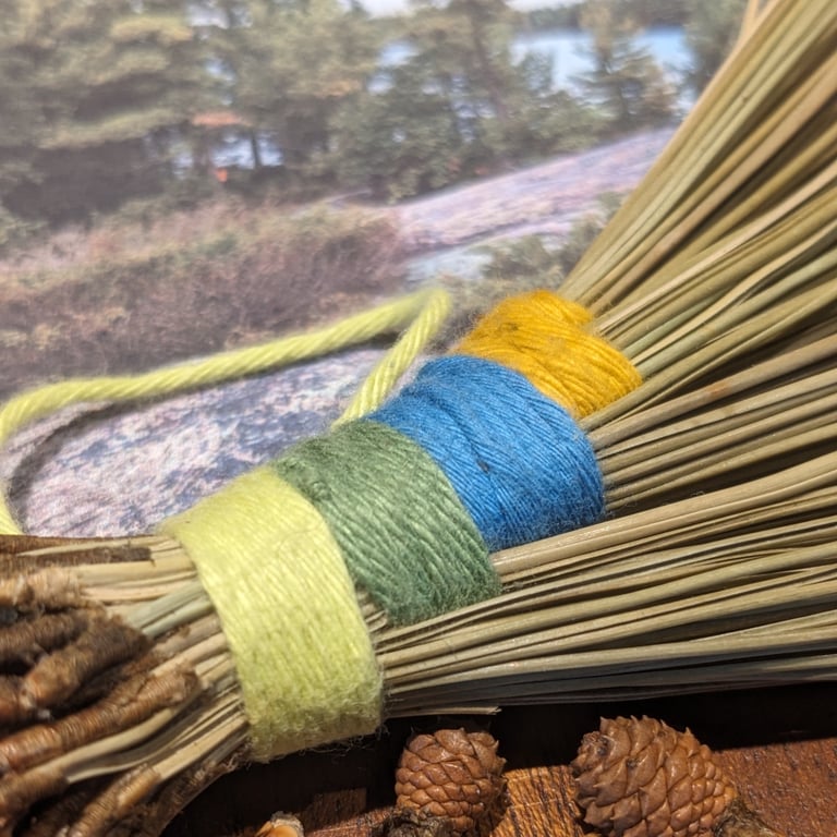 Pine Needle Body Brush — Natural Dry Brushing — Handmade Wellness Gift