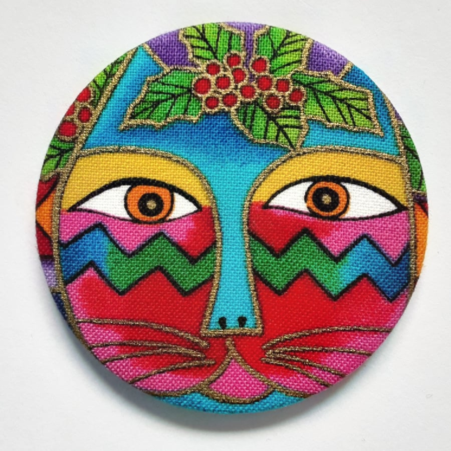 58mm Fabric Cotton Pocket Mirror 
