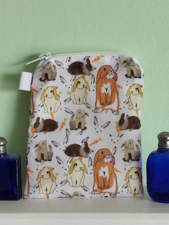 Cute Rabbits Fun Coin Purse or Card Holder 