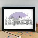 Ulverston Cumbria Skyline Art Print