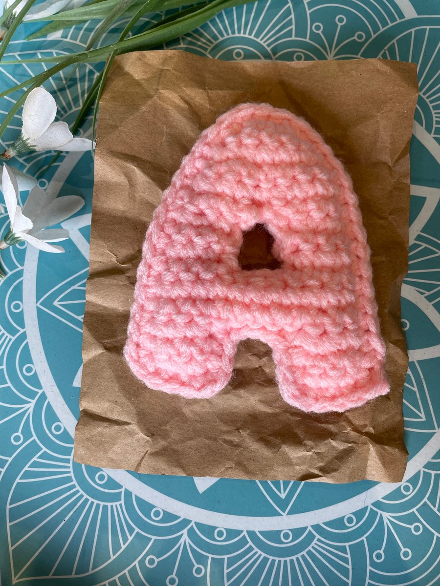 Crochet Alphabet Letter - A 