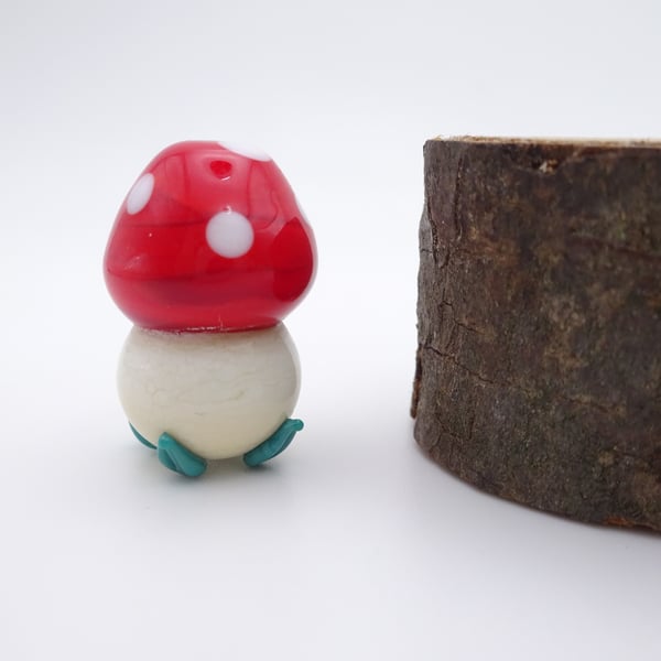 small glass toadstool house