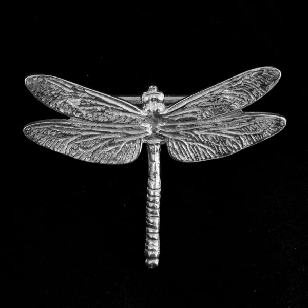  Dragonfly pewter scarf ring
