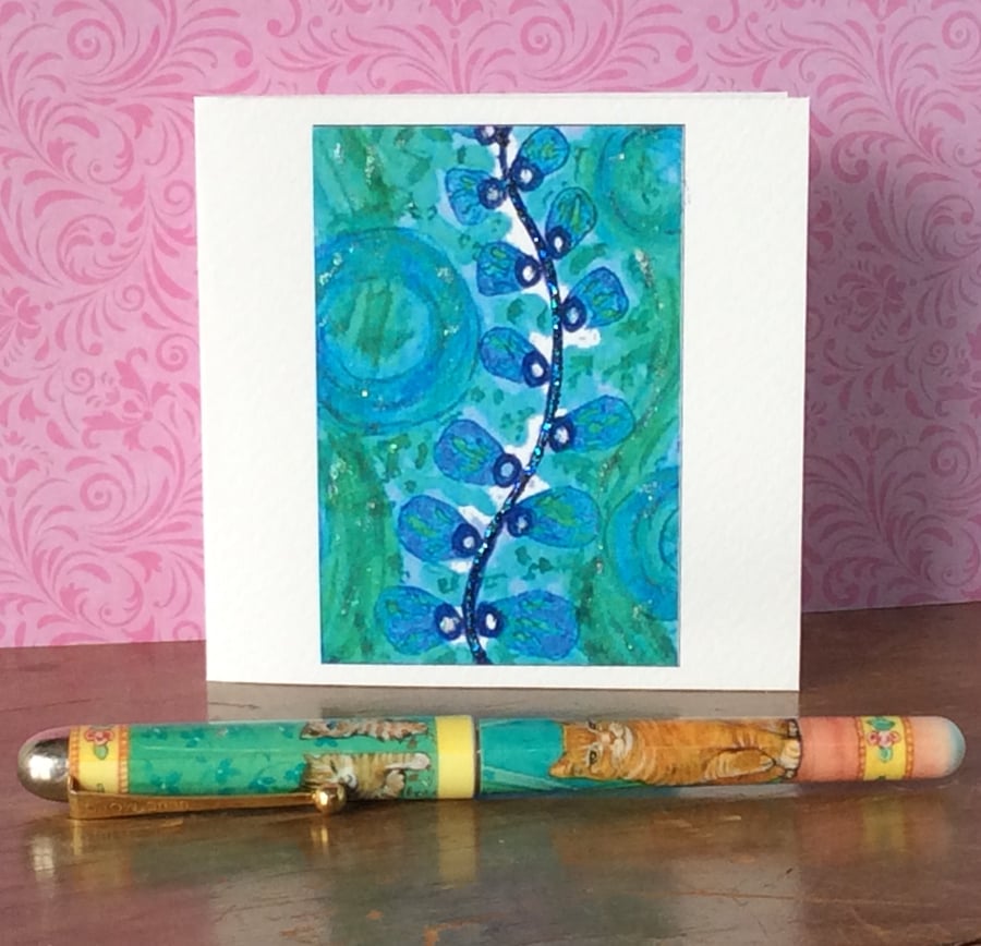 Watercolour blank card. 