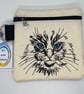 Cat Embroidered small bag - Image 1