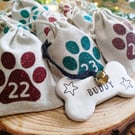 Dog Advent Calendar - 24 Mini Treat Sacks for Your Furry Friend at Christmas