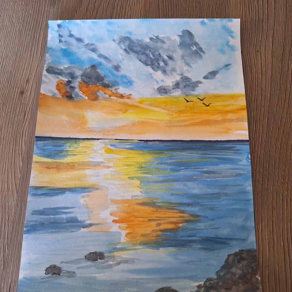 Sea view sun cast