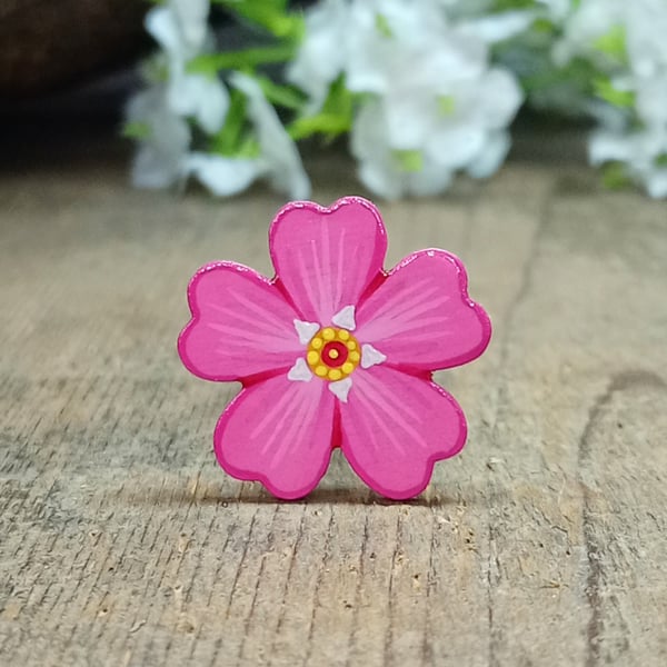 Pink Forget Me Not Pin, Handmade Bereavement Gift, Miss You Gift, Funeral Favour