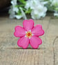 Pink Forget Me Not Pin, Handmade Bereavement Gift, Miss You Gift, Funeral Favour - Image 1