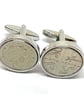 Premium 10th Anniversary Tin Wedding Anniversary 2016 coin cufflinks HT