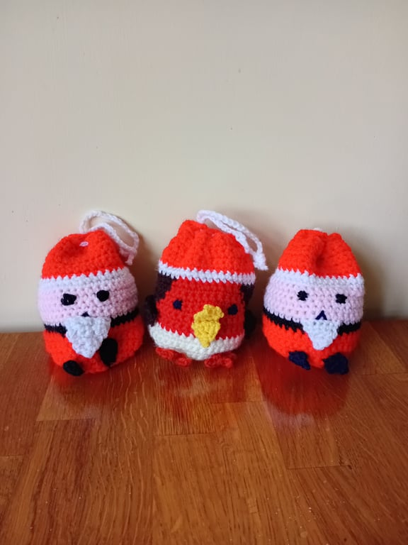 Chocolate orange cosy. Small gift bag. Tree decoration 3 available