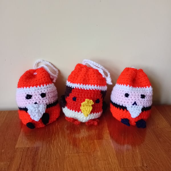 Chocolate orange cosy. Small gift bag. Tree decoration 3 available