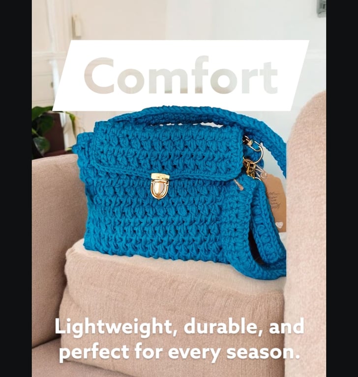 Crochet Satchel Shoulder Bag