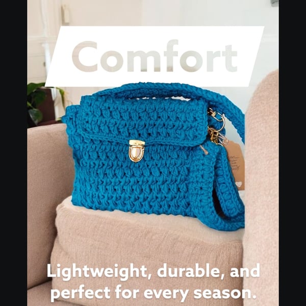 Crochet Satchel Shoulder Bag