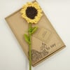 Crochet Sunflower  - Alternative to a Greetings Card 