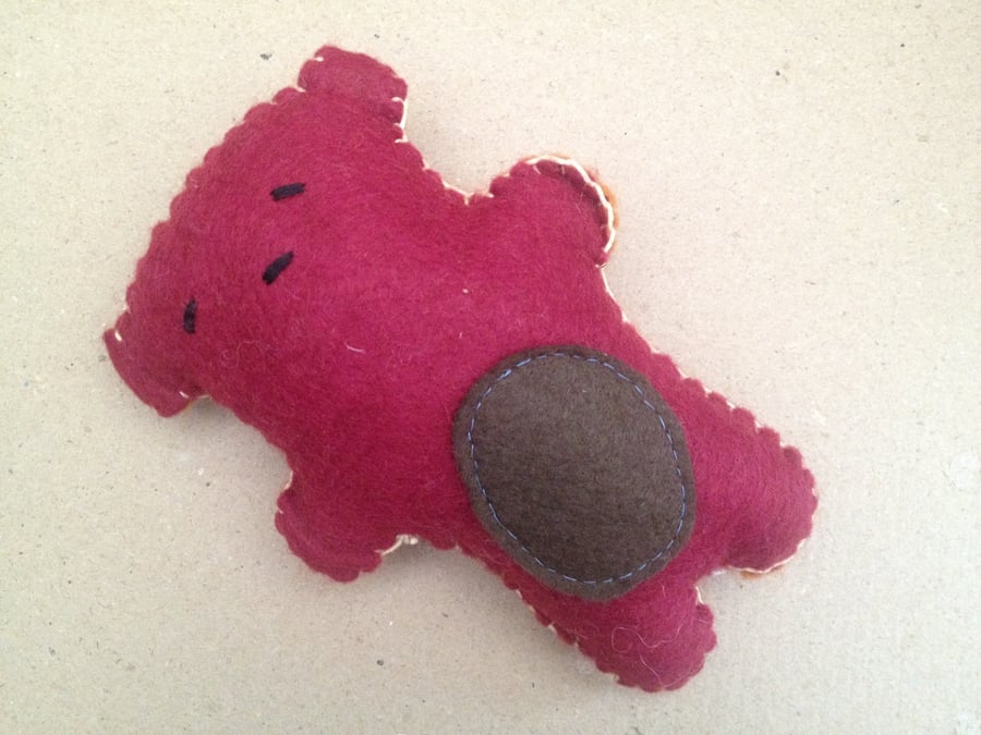 Micro mini felt bears