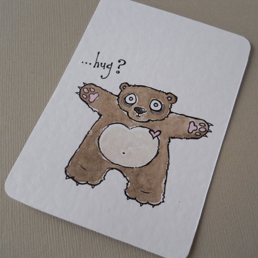 little bear hug aceo