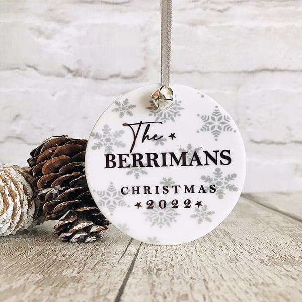 Christmas at the family bauble, family christmas decoration, Christmas tree 2023