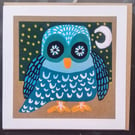 Goodnight Owl Greetings Card