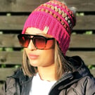 Autumn Burst Crochet Beanie