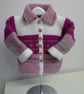 Baby Girl's Hand Knitted Cardigan -Jacket 12 - 18 months size  - Image 6