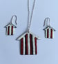 Hand Enamelled Broad Stripe Earrings  - Image 5