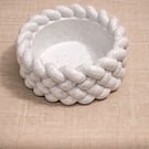 Handmade Eco-Resin rope design candle holder