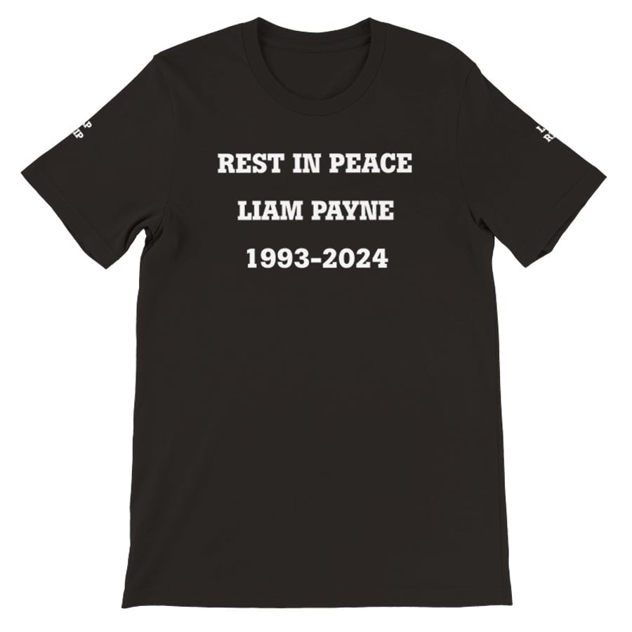 Unisex Liam Payne Rest in Peace Double-sided and sleeves Print T-Shirt