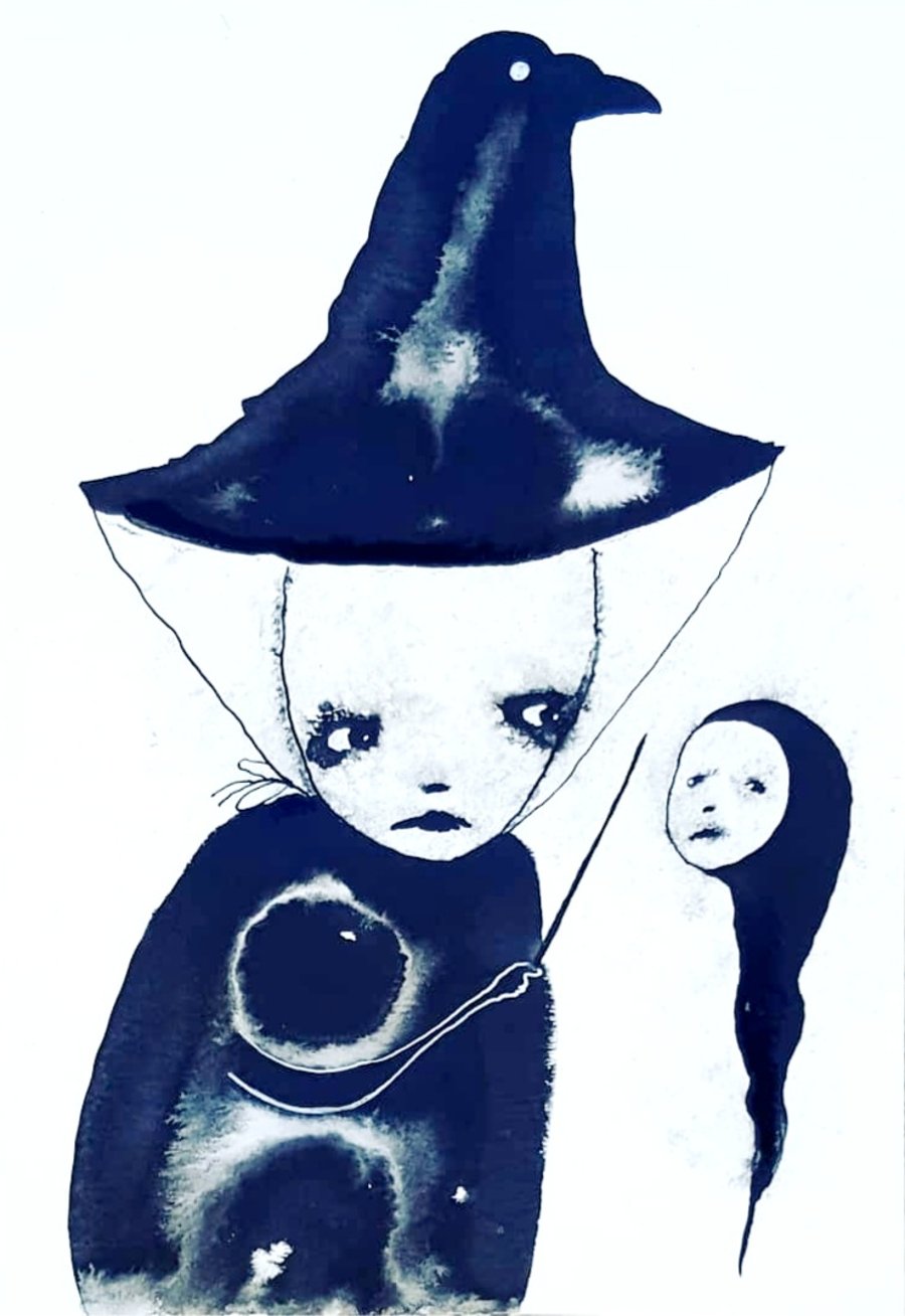 Abstract faces ,Original art, Outsider art ,Abstract art , Weird art, Faces 