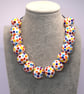 Handmade spotty patterned lamp work glass beads - Image 9