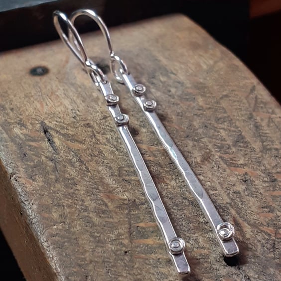 HANDMADE Sterling Silver DANGLE EARRINGS 