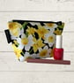 cosmetics bags white daffodils